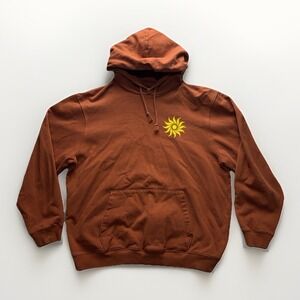 GAP x Bailey Elder Hoodie Mens L Tall Brown Sun Graphic Surf Art Beach Pullover